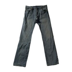 Levi's 501 Original Fit Jeans W33 L34 Button Fly Light Wash Denim